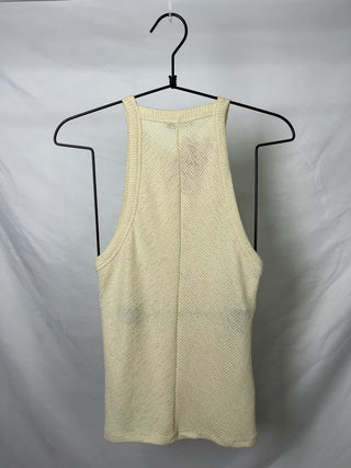 Textured Wide-Shoulder Top