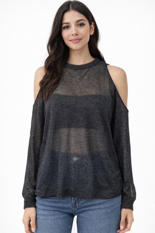Midnight Sheer Cold Shoulder