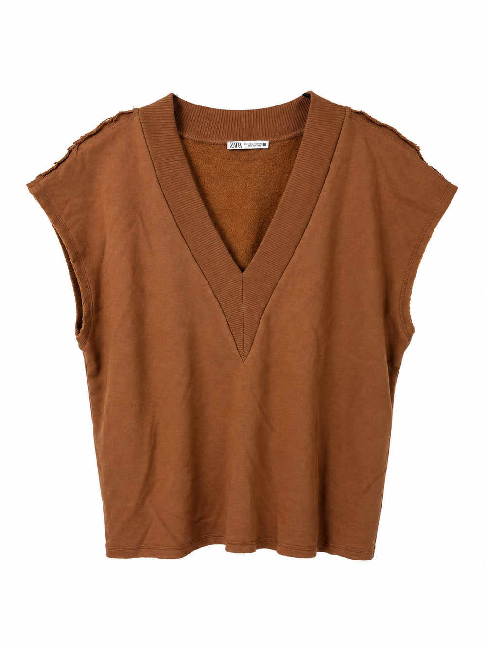 Tan Sleeveless Pullover