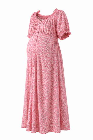 Mommy Floral Smocked Dress
