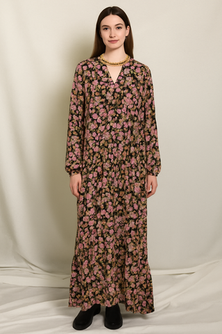 See-Through Floral Dress