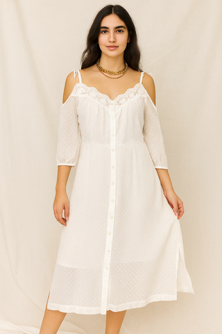 White Off-Shoulder Dress