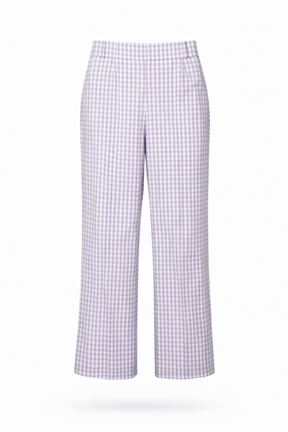 Lilac Gingham Trousers