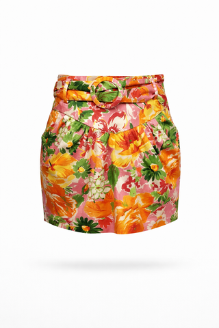 Floral Mini Skirt