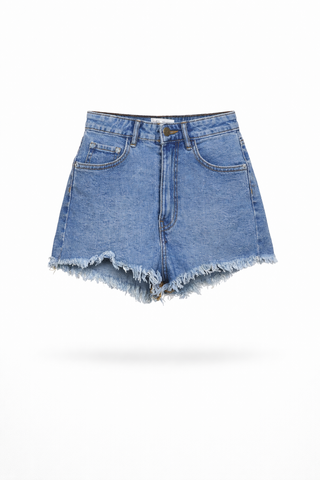 Classic High Waist Denim Shorts