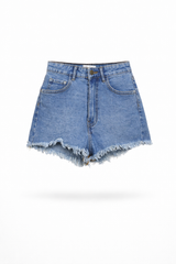 Classic High Waist Denim Shorts