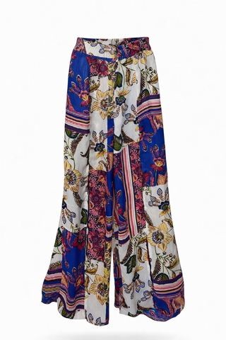 Floral Patchwork Pants