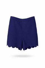 Scalloped Hem Shorts