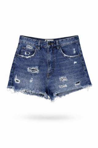 Edgy Distressed Shorts