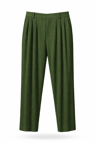 Pleated Power Pants