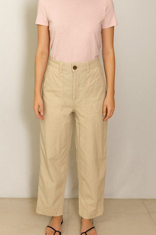 Beige Linen Pants