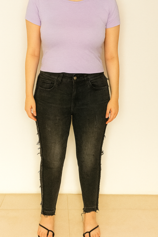 Fringy Skinny Jeans