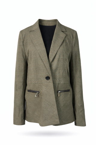 Checked Tailored Blazer