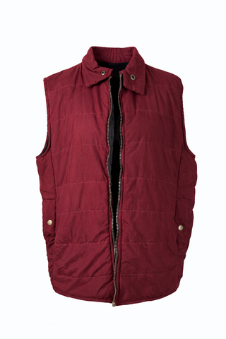 Burgundy Puffer Vest