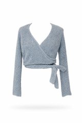 Pilaties Wrap Sweater Top