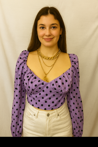 Polka dot Heart Top