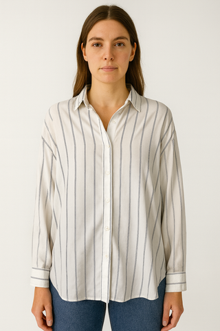 Pinstripe Button-Up