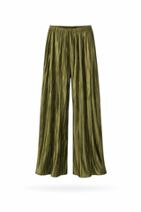 Pleated Wide-Leg Pants