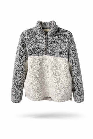 Two-Tone Fleece Quarter-Zip