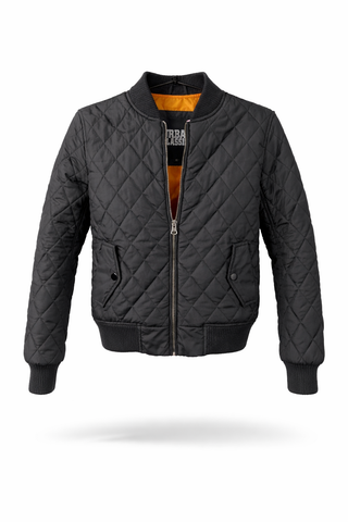 Quilted Bomber Jacket
