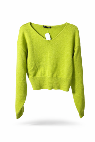 V-Crop Knit Sweater