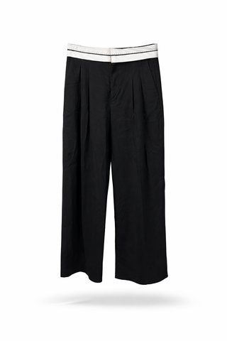 Pencil Waist Black Pants