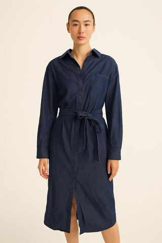 Denim Collar Dress