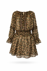 Two-line Embroidery Dress