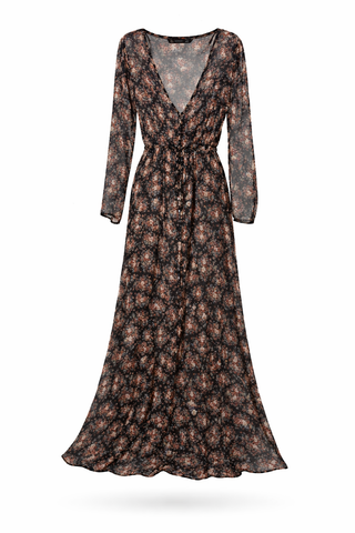 Flower Chiffon Dress