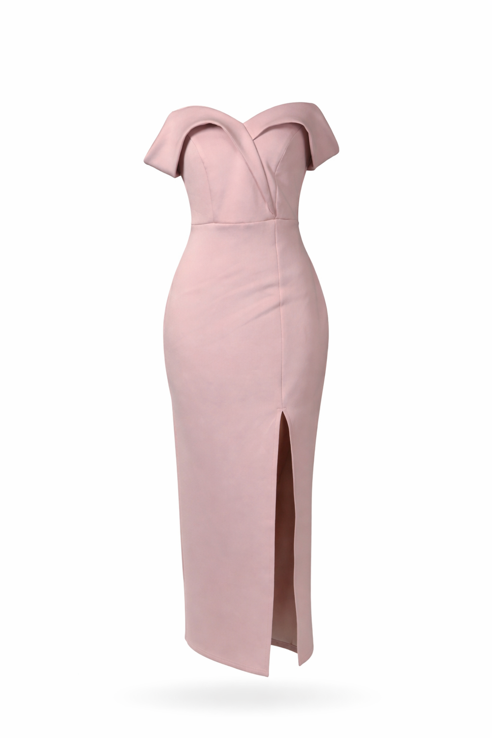 Off-Shoulder Slit Dress