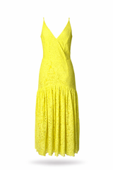 Mid-Ruffle Lace Dress