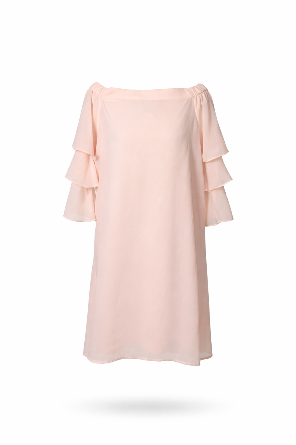 Off-shoulder Sleeve Ruffle Dress