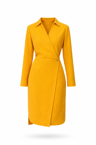 Cross Collared Dress