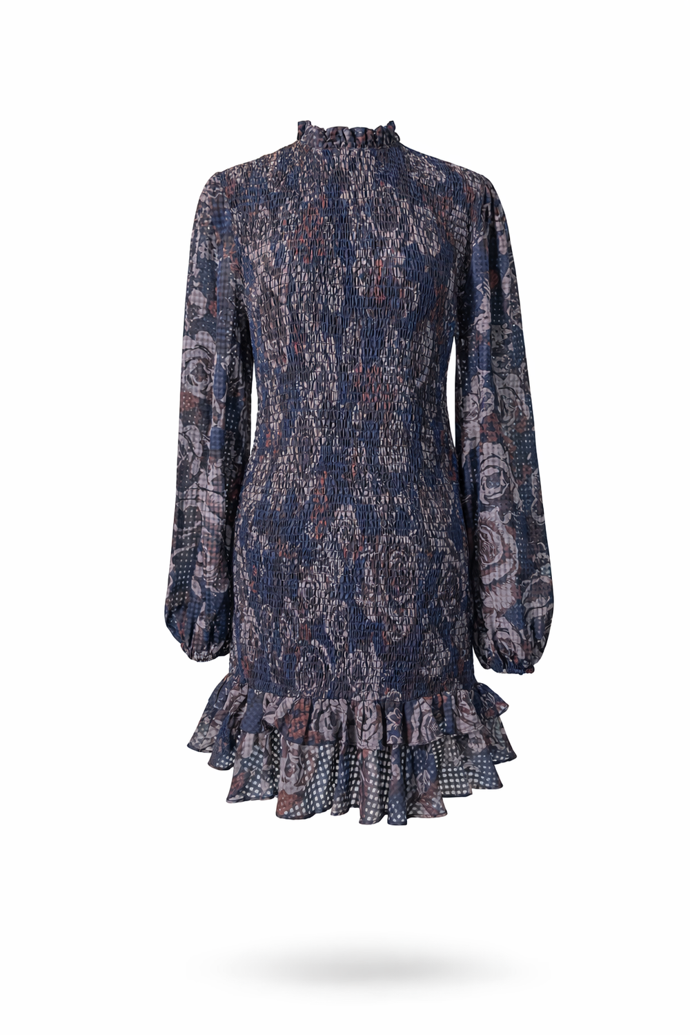 Floral Smocked Mini Dress