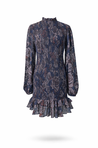 Floral Smocked Mini Dress