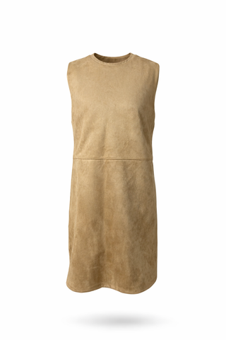 Sleeveless Suede Dress