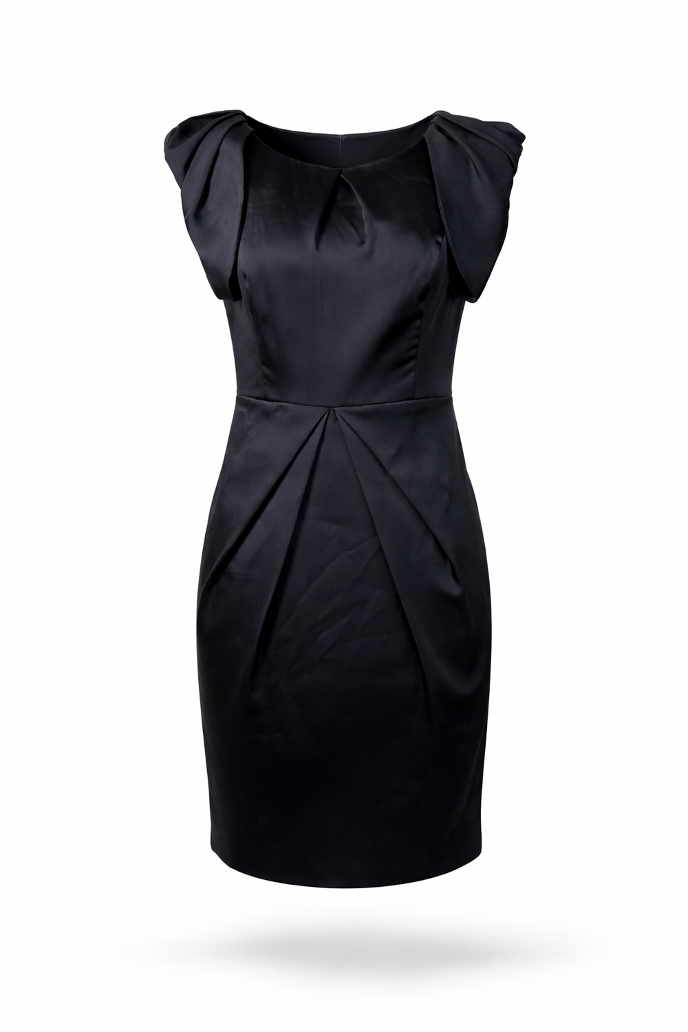 Satin Sculpted Midi Dress