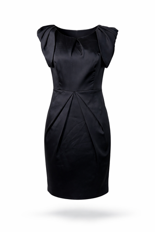 Satin Sculpted Midi Dress