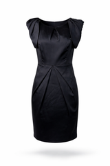 Satin Sculpted Midi Dress