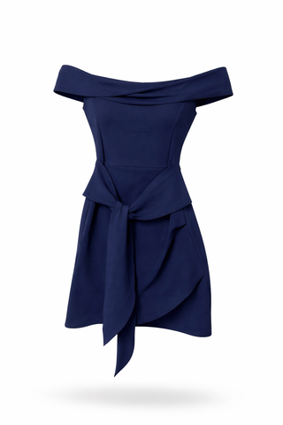 Main Character Navy Mini Dress