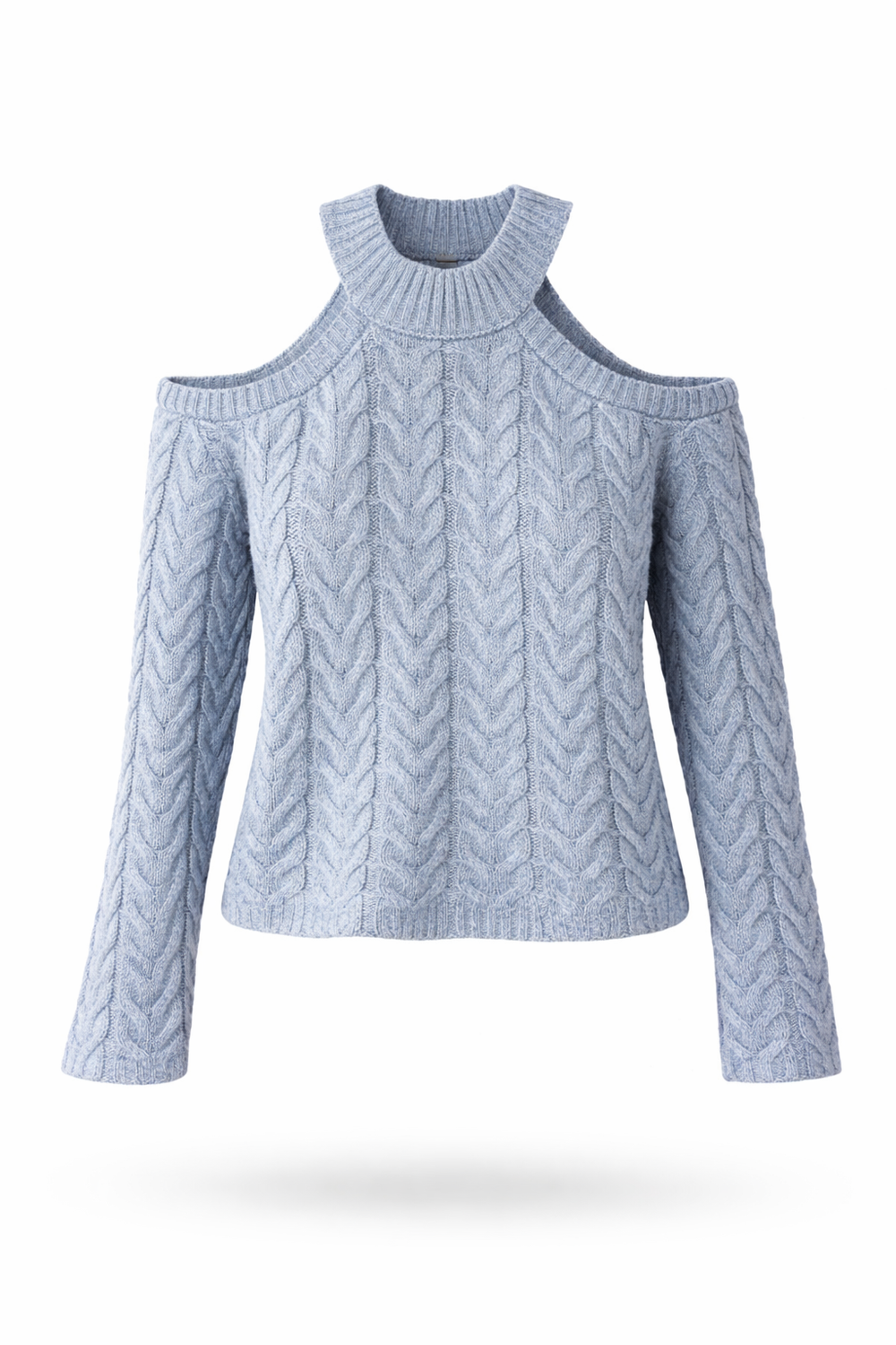 Off-Shoulder Halter Sweater