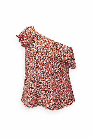 Floral One Shoulder Cottontop