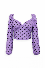 Polka dot Heart Croptop
