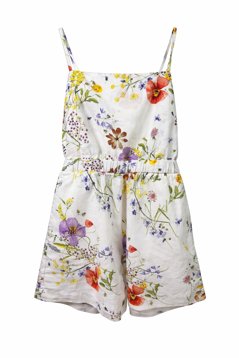 Wildflower Meadow Linen Romper