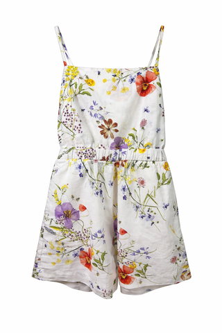 Wildflower Meadow Linen Romper
