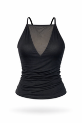 Mesh Panel Tank Top