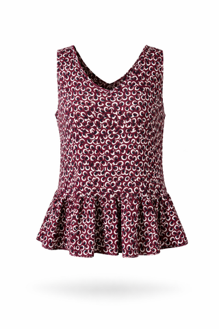 Circle Peplum Tank Top