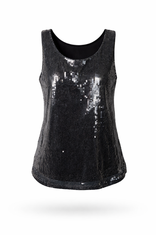 Festive Sequin Tank Top