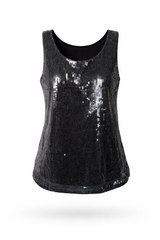 Festive Sequin Tank Top