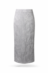 Textured Straight Skirt
